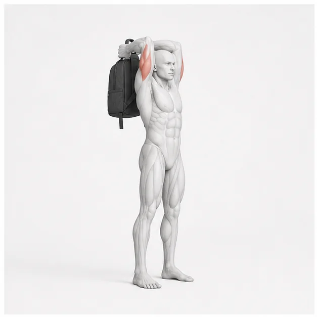 Backpack Triceps Extension: Belastungsposition