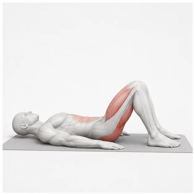 Glute Bridge: Belastungsposition
