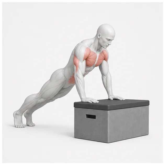 Incline Push-Up: Belastungsposition