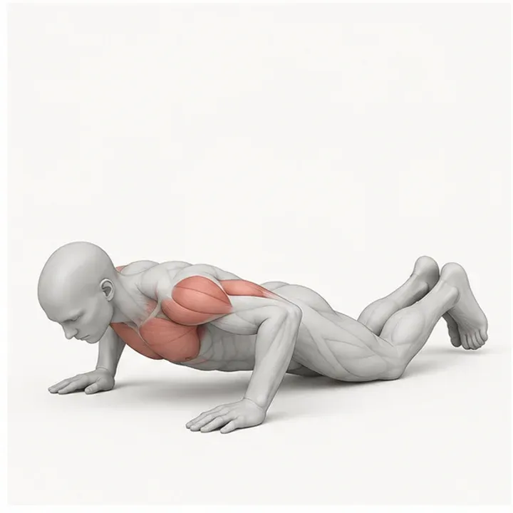 Knee Push-Up in der Belastungsphase