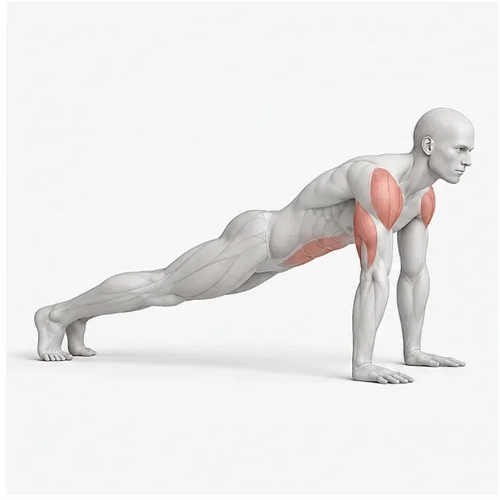Planche Lean: Belastungsposition