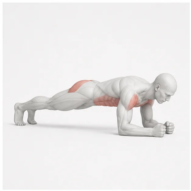 Plank: Belastungsposition