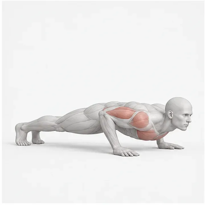 Pseudo Planche Push-Up: Belastungsposition
