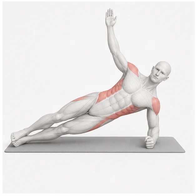 Side Plank in der Belastungsphase