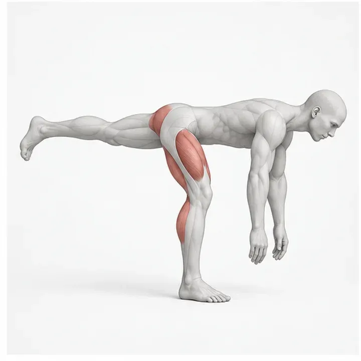 Single-Leg Romanian Deadlift: Belastungsposition