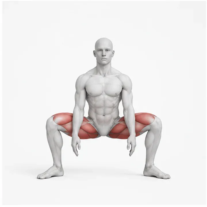 Sumo Squat: Belastungsposition